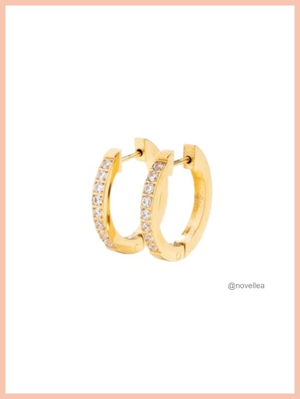 Hoop Earrings Hypoallergenic 18K Gold PVD Waterproof